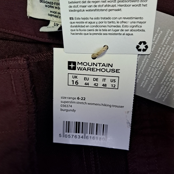 Mountain Warehouse Super-Slim Womens‎ Stretch Hiking Pants - Picture 5 of 13